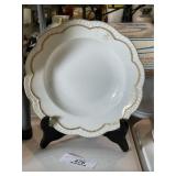 Limoges France Beaded Bowl & Stand