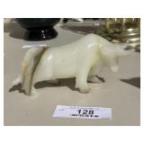 Onyx Bull Sculpture