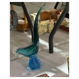 MCM Murano Teal Peacock