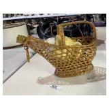Wine Bottle Holder Basket & Bottle