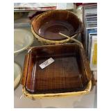 Vintage Anchor Hocking Amber Dishes