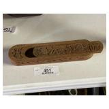 Hand Carved Sliding Lid Box