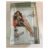 Pin Up Girl Double Sided Paperweight