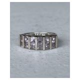 Sterling Silver Estate Pink Topaz Ring