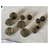 Vintage Metal Buttons