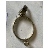 Brass Whistle on Ring