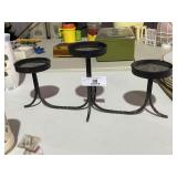 Large Metal Candleholders