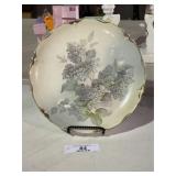 Prussian Porcelain Decorative Plate & Stand