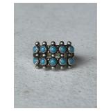 Sterling Silver Southwest Style Turquoise Ring