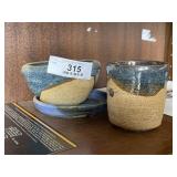 3 Piece Glazed Stoneware
