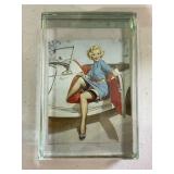 Pin Up Girl Double Sided Paperweight