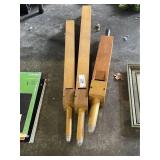 3 Wooden Pipe Organ Pipes