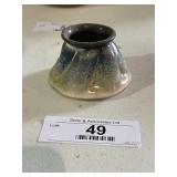 Blue Drip Glaze Stoneware Vase