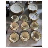 50 Piece Gold Rim Noritake Dish Set