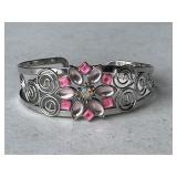 Vintage Pink Crystal Bracelet