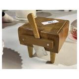 Butcher Block Style Cheese Board & Knife