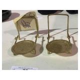 Vintage Brass Cup & Saucer Stands