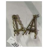 Solid Brass Photo Easels