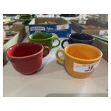 4 Fiestaware Cups