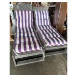 Pair of Chaise Lounges & Cushions