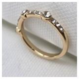 Station White Sapphire Band Ring
