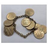 Vintage Religious Charm Bracelet