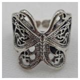 Large Ornate Butterfly Ring