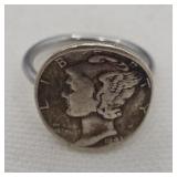 Sterling Silver Coin Ring