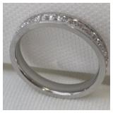 White Sapphire Eternity Band Ring