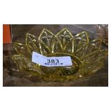 Vintage Amber Federal Glass Serving Bowl