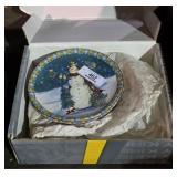 Garden Ridge Snowman Plate Set
