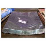 Square Silver Metal Plate