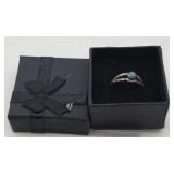 Sterling Silver Native American Turquoise Ring