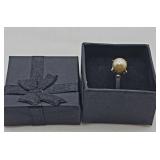 Sterling Silver Pearl Vintage Ring