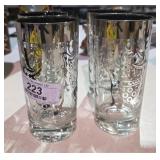Vintage Kimiko Silver Knight Shield Glasses
