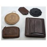Vintage Leather Wallet & Misc.