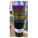 Set of 6 MCM Aluminum Glasses