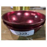 Set of 2 MCM Aluminum Bowls