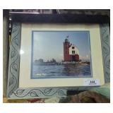 Vintage Framed Lighthouse