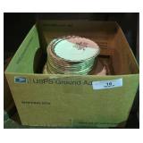 Gold Rim Dish Set