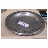 Large Pewter Plate