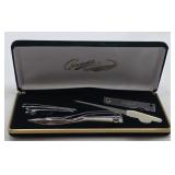 Vintage Crocodile Manicure Set