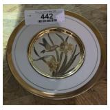 Etched Hummingbird Collector Plate