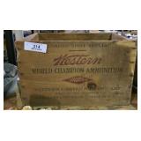 Western Ammo Wooden Crate