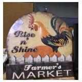 Metal Farmers Market Sign