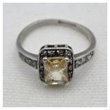 Sterling Silver Lemon Quartz Ring