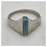 Sterling Silver Navajo Turquoise Ring