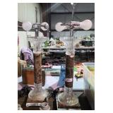 Beautiful Vintage Marble & Crystal Lamps
