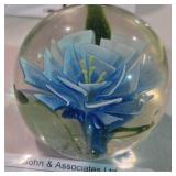 Ornate Glass Paperweight