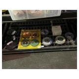 Shelf of 4" Grinding Wheels